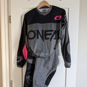 O'Neal Racing Women's Element Pink/Grey Motocross: Small Jersey & Pants